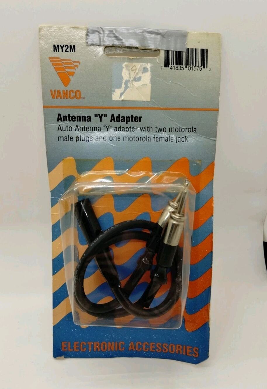 VANCO MY2M Auto Antenna Y Adapter Dual Motorola Plugs - 1 Motorola Female Jack